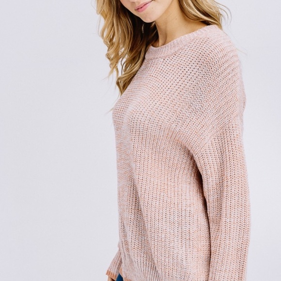 ❗️SALE❗️Mauve Melange Scalloped Sweater HOST PICK - Picture 5 of 5